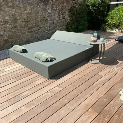 Pools - Large bed Nantes | COZIP pool bed | 200x180xh30/38 cm - COZIP