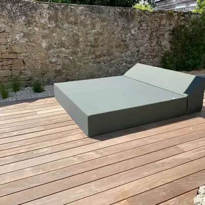 Piscines - Grand bed Nantes| Lit de piscine COZIP | 200x180xh30/38 cm - COZIP