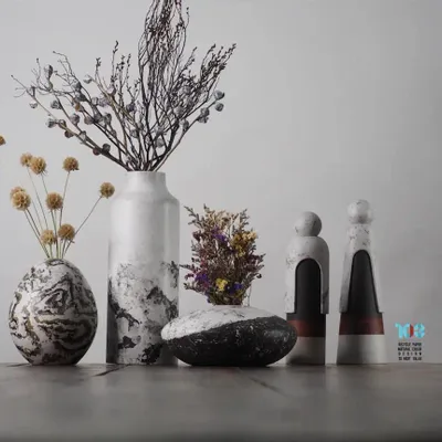 Decorative objects - Upcycled Vase & Sculpture - 103PAPER SHOP