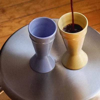 Decorative objects - Nouveau Mazagran - Blue - Minimalist coffee cup, reinvented - ATELIER MAISON QUATRE