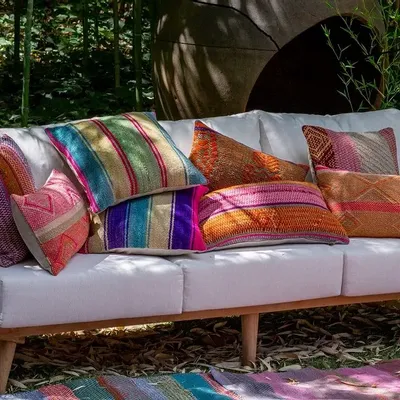 Upholstery fabrics - BAIMARA ethnic Cushions cover 50x30 - BAIMARA