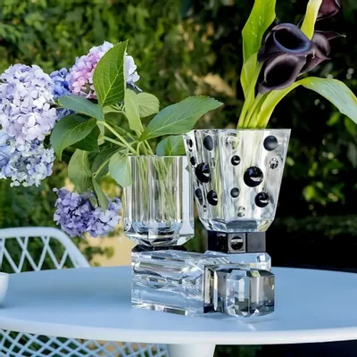 Cristallerie - Vase en cristal Ellipses - ARCAICO