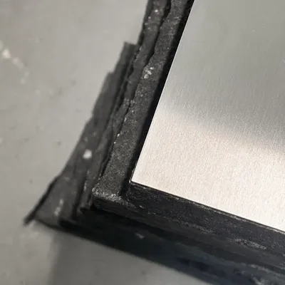 Coffee tables - Sculptural Black Basalt and Stainless Steel Coffetable [Tecton] - CASE STUDIOS