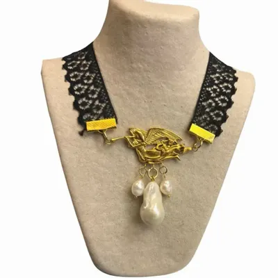 Jewelry - Angel Barocco choker - black lace - FASCINATO