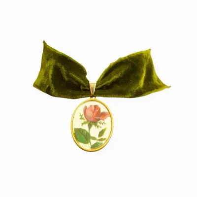 Bijoux - Choker Velours de soie - Rosa Rosae - FASCINATO