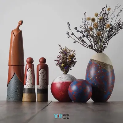 Decorative objects - Upcycled Vase & Sculpture - 103PAPER SHOP