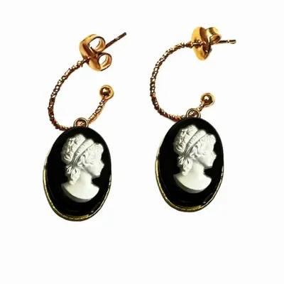 Bijoux - Boucles d'oreille Lady Black - Paire - FASCINATO