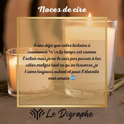 Design objects - 4 Years: Wax Anniversary Digraphe - LE DIGRAPHE