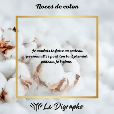 Design objects - 1 Year: Cotton Anniversary Digraphe - LE DIGRAPHE