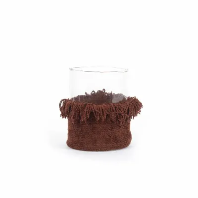 Candlesticks and candle holders - The Oh My Gee Candle Holder - Burgundy Velvet - L - BAZAR BIZAR LIVING