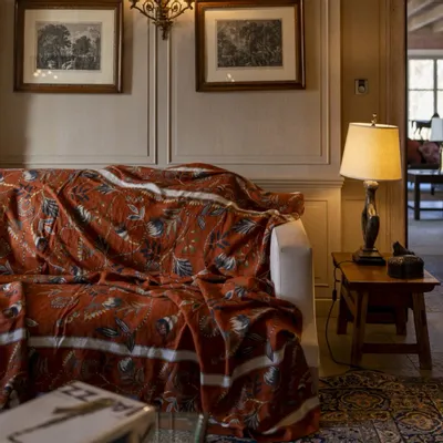 Throw blankets - Mezzeri throws Grand Foulard and rugs - TESSITURA TOSCANA TELERIE