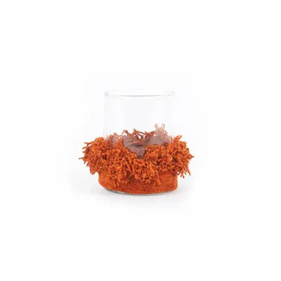 Candlesticks and candle holders - The Oh My Gee Candle Holder - Rust Velvet - M - BAZAR BIZAR LIVING