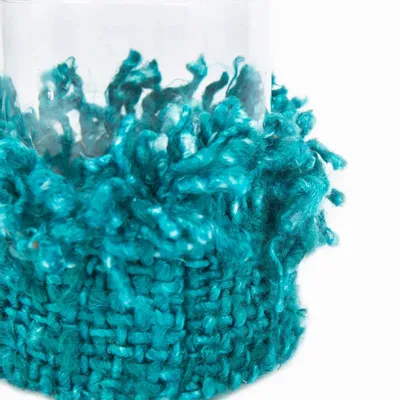 Bougeoirs et photophores  - Le bougeoir Oh My Gee, Aqua, L - BAZAR BIZAR LIVING