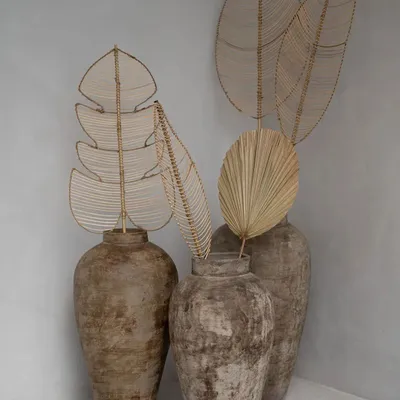 Decorative objects - The Rattan Monstera - Natural - BAZAR BIZAR LIVING