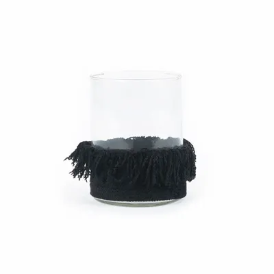 Candlesticks and candle holders - The Oh My Gee Candle Holder - Black Velvet - L - BAZAR BIZAR LIVING