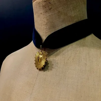 Jewelry - Necklace Benvolio - Choker in black velvet - FASCINATO