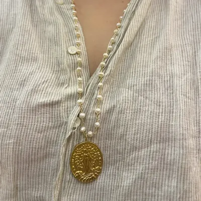 Jewelry - Necklace Maria Long - Pearl chain - FASCINATO