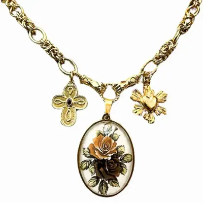 Bijoux - Collier Maxi - Saxe - FASCINATO