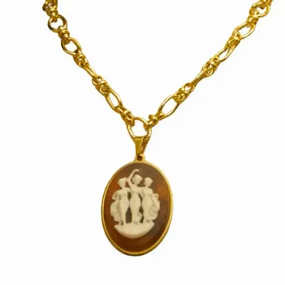 Jewelry - Necklace Trois Grâces brown - Chain L - FASCINATO