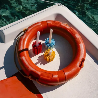 Design objects - small and large candle holder from the pedalo collection - ATELIER MAHD