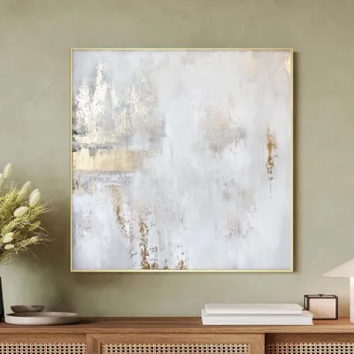 Office design and planning - « Cascade » Series of textured handmade abstract paintings - MATISS ART STUDIO