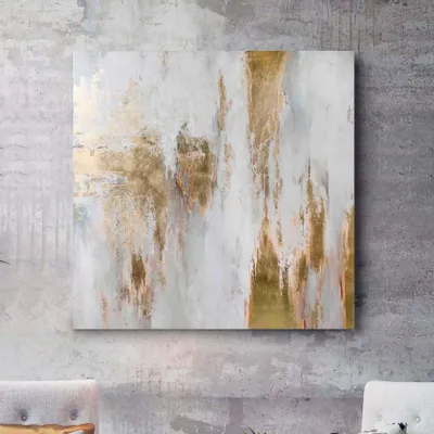 Aménagements pour bureau - Peintures abstraites texturées faites à la main série « Cascade » - MATISS ART STUDIO