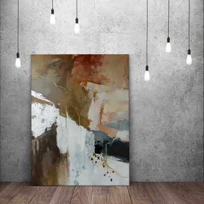 Office design and planning - « Impression » Series of handmade textured abstract paintings - MATISS ART STUDIO