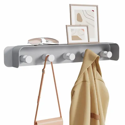 Etagères - KAPANOU Porte-manteau Mural AAA07-Grey - KAPANOU