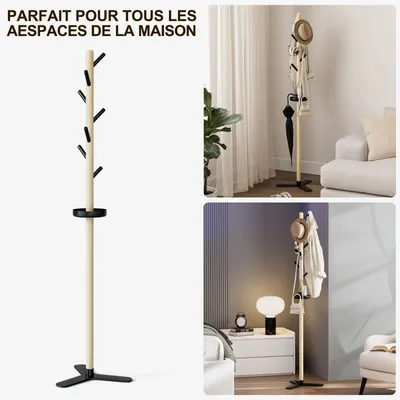 Shelves - KAPANOU Porte-manteau sur pied BBB11-Black - KAPANOU