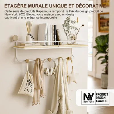 Shelves - KAPANOU Floating Wall Shelf CCC001-W - KAPANOU