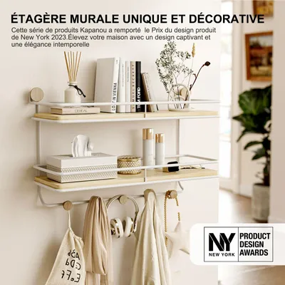 Etagères - KAPANOU  Étagère flottante CCC003-W - KAPANOU