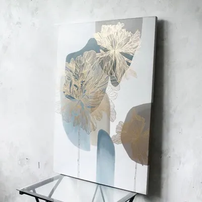 Office design and planning - « Thinness » Series of handmade textured abstract paintings - MATISS ART STUDIO