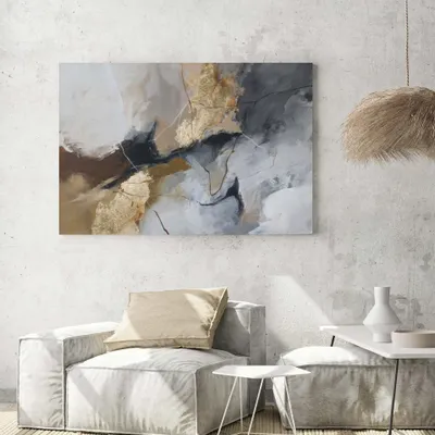 Office design and planning - « Desert » Series of handmade textured abstract paintings - MATISS ART STUDIO