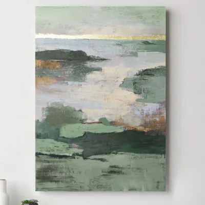 Aménagements pour bureau - « Estuary » Série de peintures abstraites texturées faites à la main - MATISS ART STUDIO