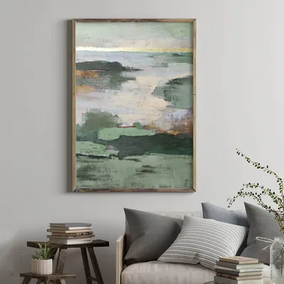 Aménagements pour bureau - « Estuary » Série de peintures abstraites texturées faites à la main - MATISS ART STUDIO