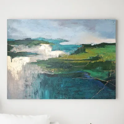 Aménagements pour bureau - « North » Série de peintures abstraites texturées faites à la main - MATISS ART STUDIO