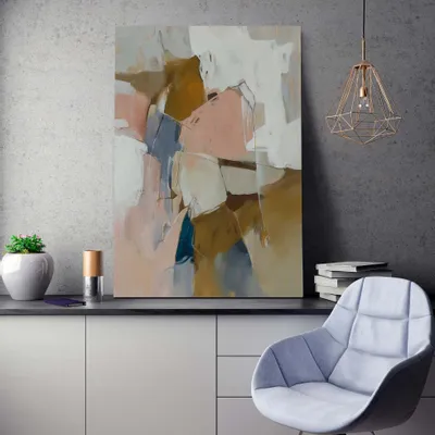 Aménagements pour bureau - « Melody » Série de peintures abstraites texturées faites à la main - MATISS ART STUDIO