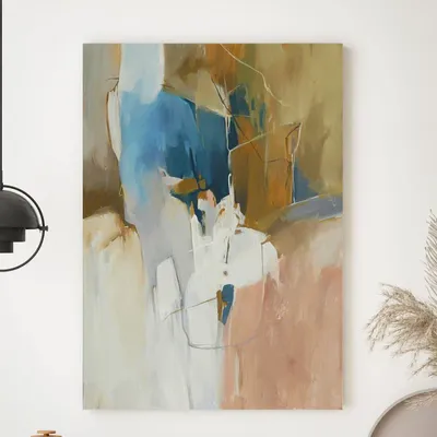 Office design and planning - « Melody » Series of handmade textured abstract paintings - MATISS ART STUDIO