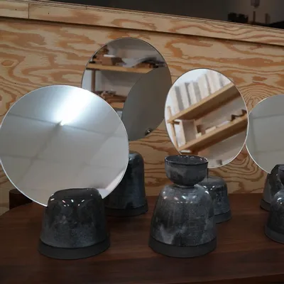 Bougeoirs et photophores - Wheel Throwing Collection — Mirror & Candle Holder - TAIWAN CRAFTS & DESIGN