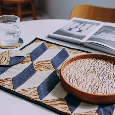 Assiettes au quotidien - Bark Cloth Veneer Wooden Plate - TAIWAN CRAFTS & DESIGN