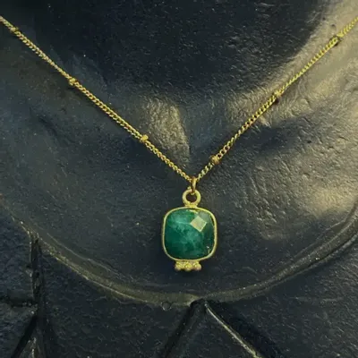 Jewelry - Necklace Byzance Agathe Gold Plated - FASCINATO