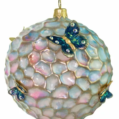 Christmas garlands and baubles - Opalescent Butterfly Ball - GLITTERLAB