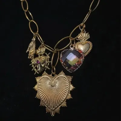 Bijoux - Collier Fantasy Love - Plaqué Or - FASCINATO