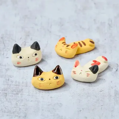 Cutlery set - cat chopstick rest - NISHIKIDÔRI