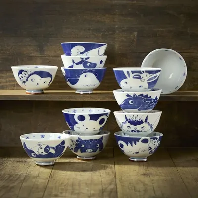 Bowls - Bols à riz - Signes du Zodiaque - NISHIKIDÔRI