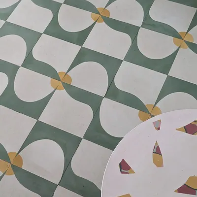 Carreaux de ciment - Collection Fragments de Sri Lanka par Muse by Seshani & Kalai by D - ILOT COLOMBO