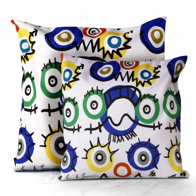 Garden textiles - Ojitos 45 x 45 outdoor cushion - Design by Juan de Lascurain - ARTDECORIS