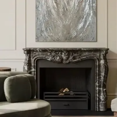 Tableaux - Le Cri Blanc est une grande peinture abstraite - TURIK&ART (KSENIIA TURIK)