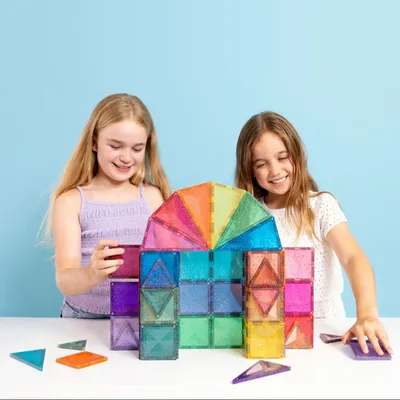 Toys - CONNETIX 48 Piece Glitter Castle Pack - CONNETIX