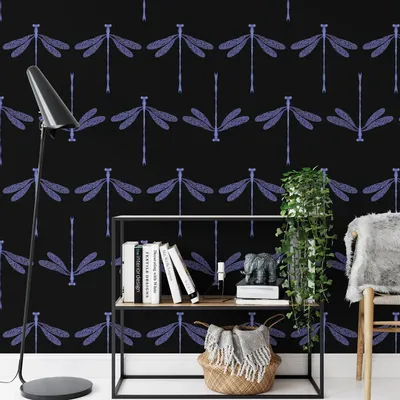 Other wall decoration - Dragonfly Black wallpaper - TUMASOVA DESIGN